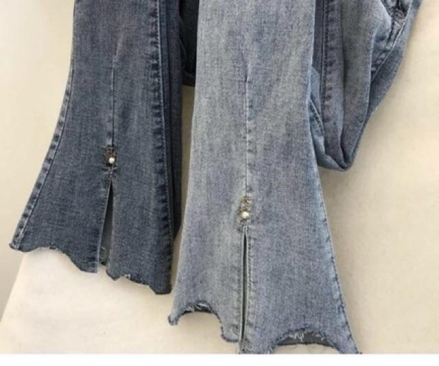 Quần ống loe có bigsize_ quần xẻ lai_ quần jeans ống loe kiểu