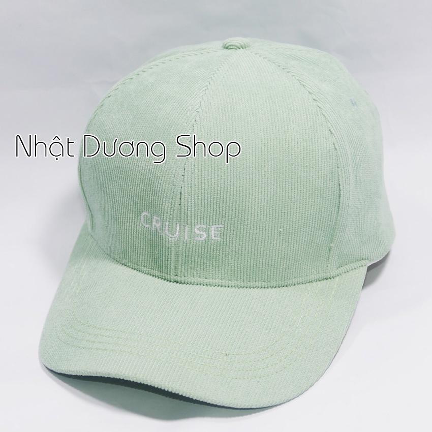 Mũ lưỡi trai ️ Nón kết thêu chữ CRUISE chất kaki cao cấp form unisex nam nữ