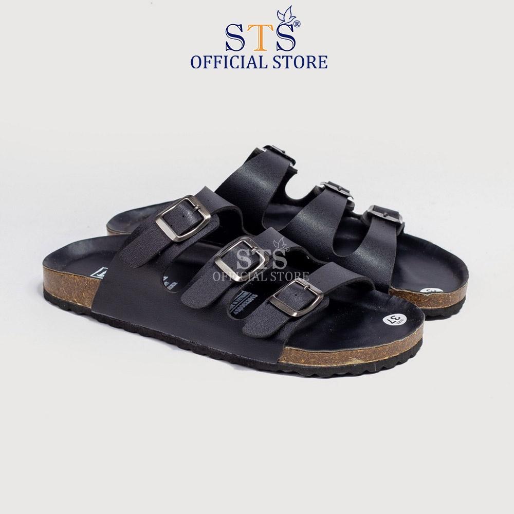 Dép Birken quai ngang đế trấu Da PU cao cấp xuất khẩu STPU09 cao cấp chống nước nhẹ đi biển đi chơi