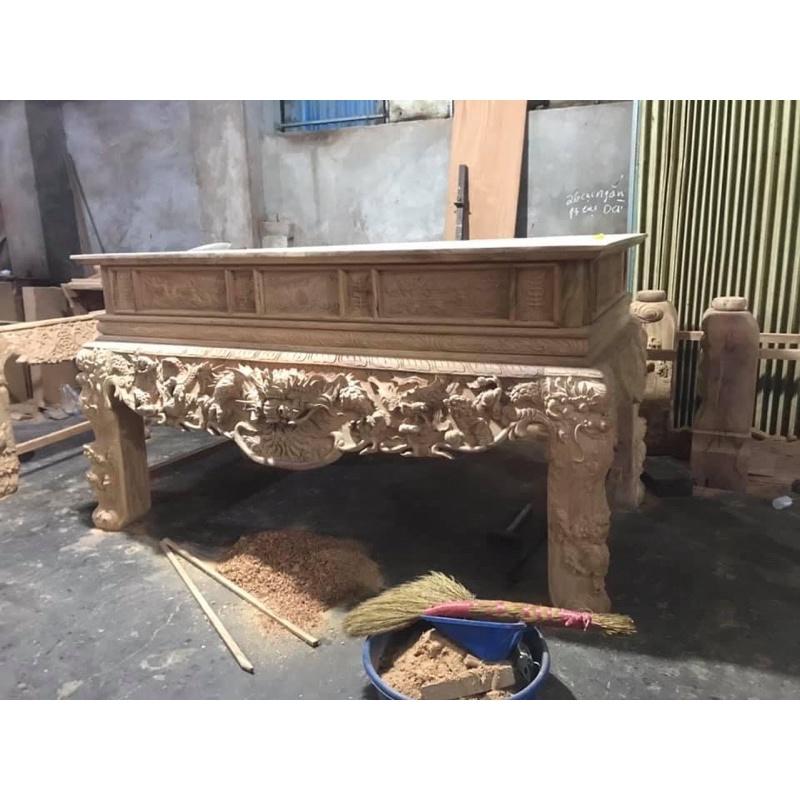 Sập thờ gỗ gụ lào chân 18cm