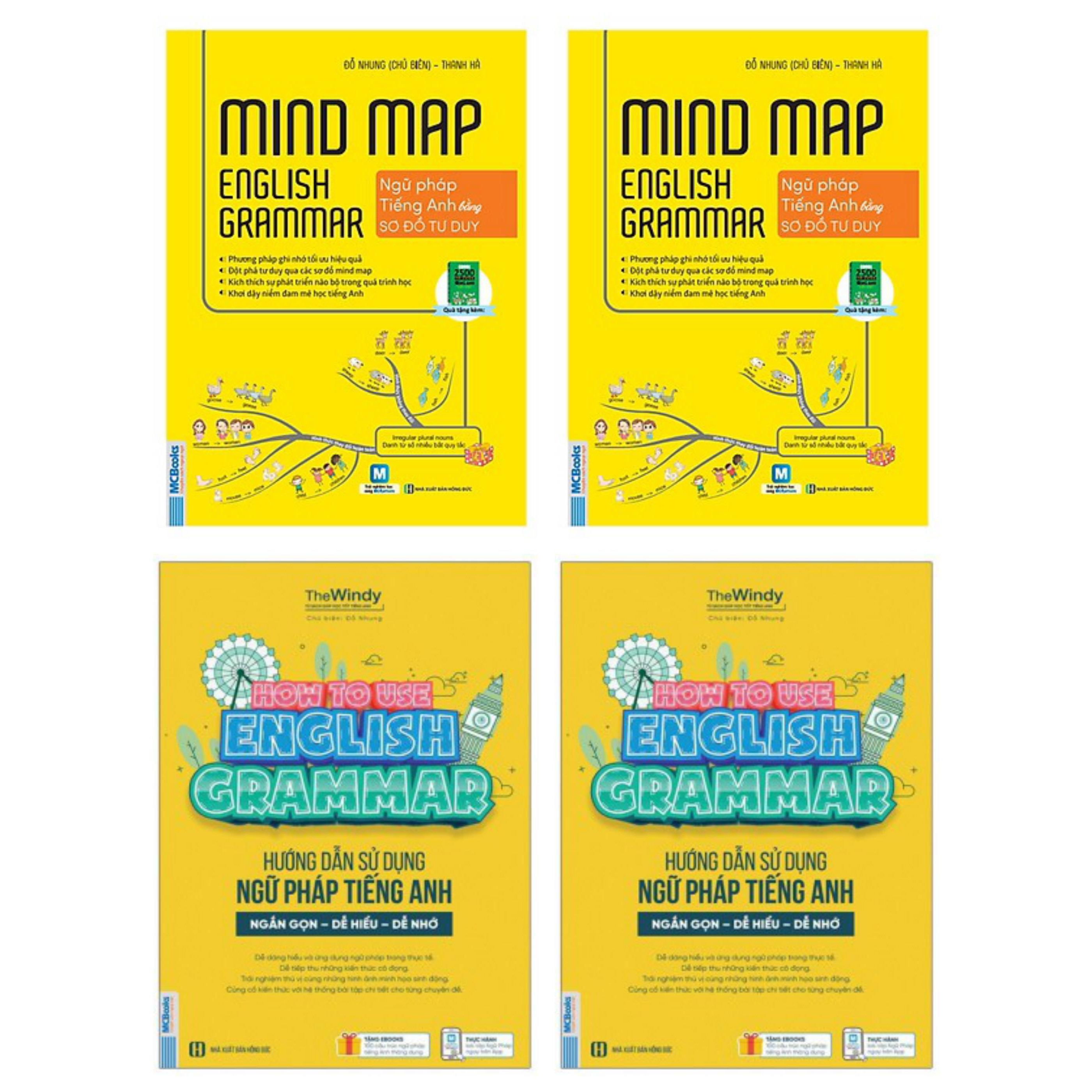Combo Hướng Dẫn Sử Dụng Ngữ Pháp Tiếng Anh + Mind Map English Grammar – Ngữ pháp tiếng anh bằng sơ đồ tư duy