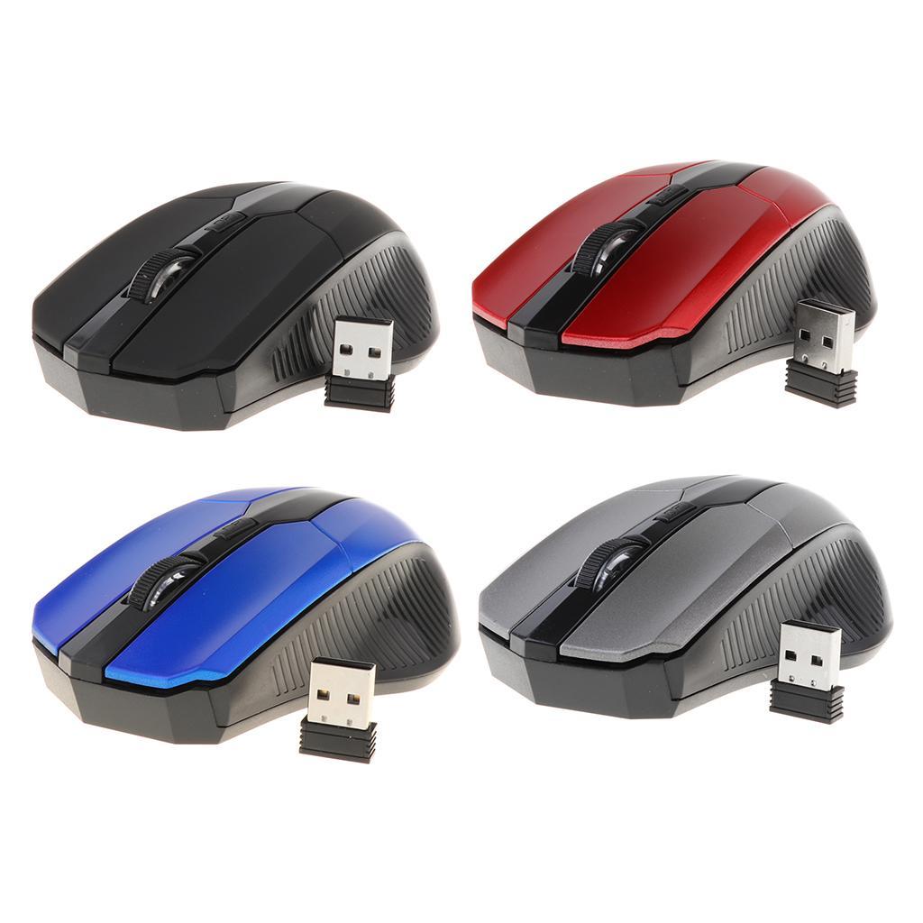 Ergonomic Bluetooth 4.0  Optical Mouse 2.4G for Desktop Laptop-Black