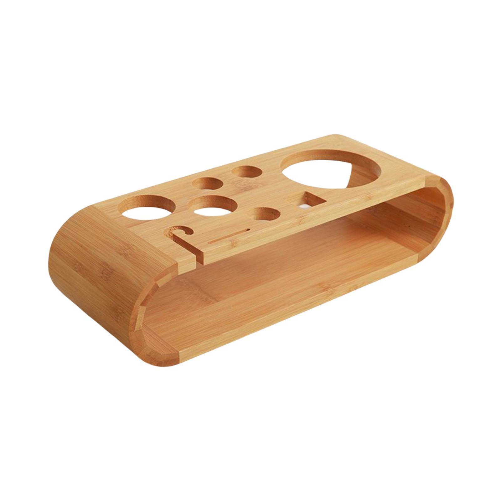 Cocktail Shaker Wooden Rack Gift Desktop Durable Barware Drinkware Set for Kitchen Home