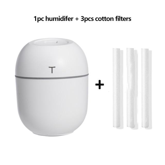 Ultrasonic Mini Air Humidifier 200ML USB Aroma Essential Oil Diffuser Home Car Fogger Mist Maker with LED Night Lamp 2020 New