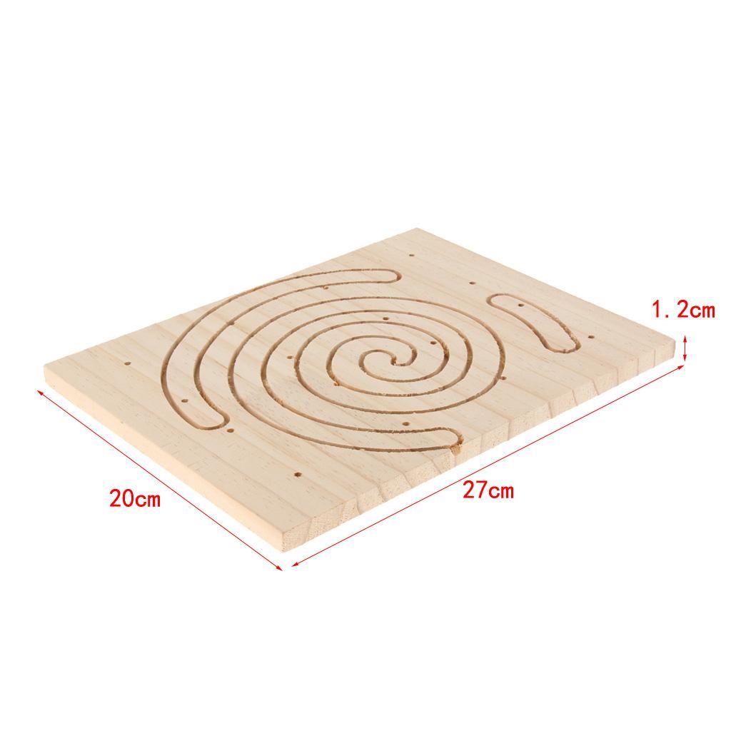 Pet Hamster Mat Bed Rabbit Wooden Claws Scratching Board Squirrel Play Toy
