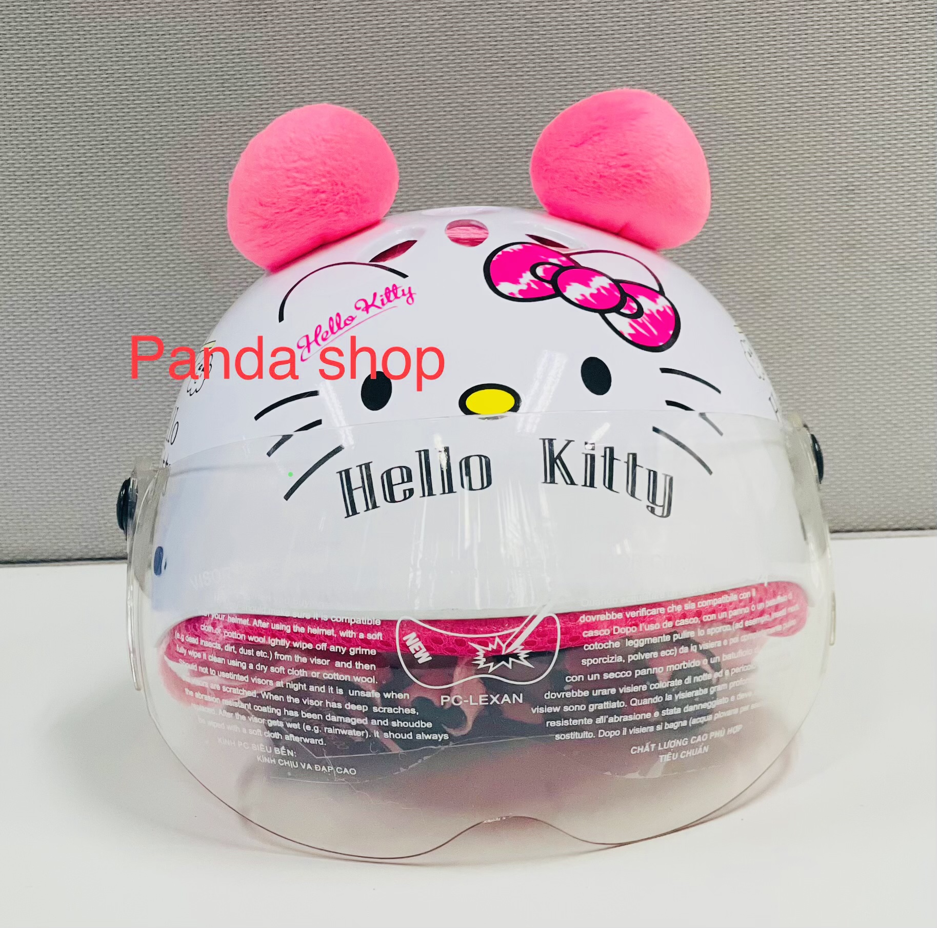 MŨ BẢO HIỂM TRẺ EM KITTY CAO CẤP