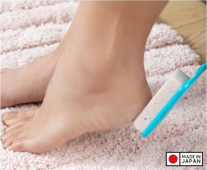 Bàn chà gót chân Ag+ Jabu, giúp làm mềm, mịn gót chân, loại bỏ các vết chai sần, xơ cứng - nội địa Nhật Bản