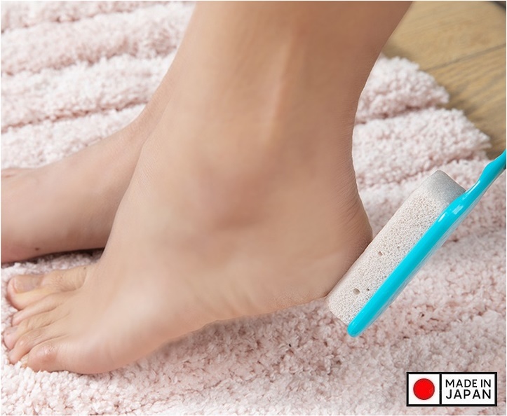 Bàn chà gót chân Ag+ Jabu, nhà suản xuất Sanada, giúp làm mềm, mịn gót chân, loại bỏ các vết chai sần, xơ cứng - nội địa Nhật Bản