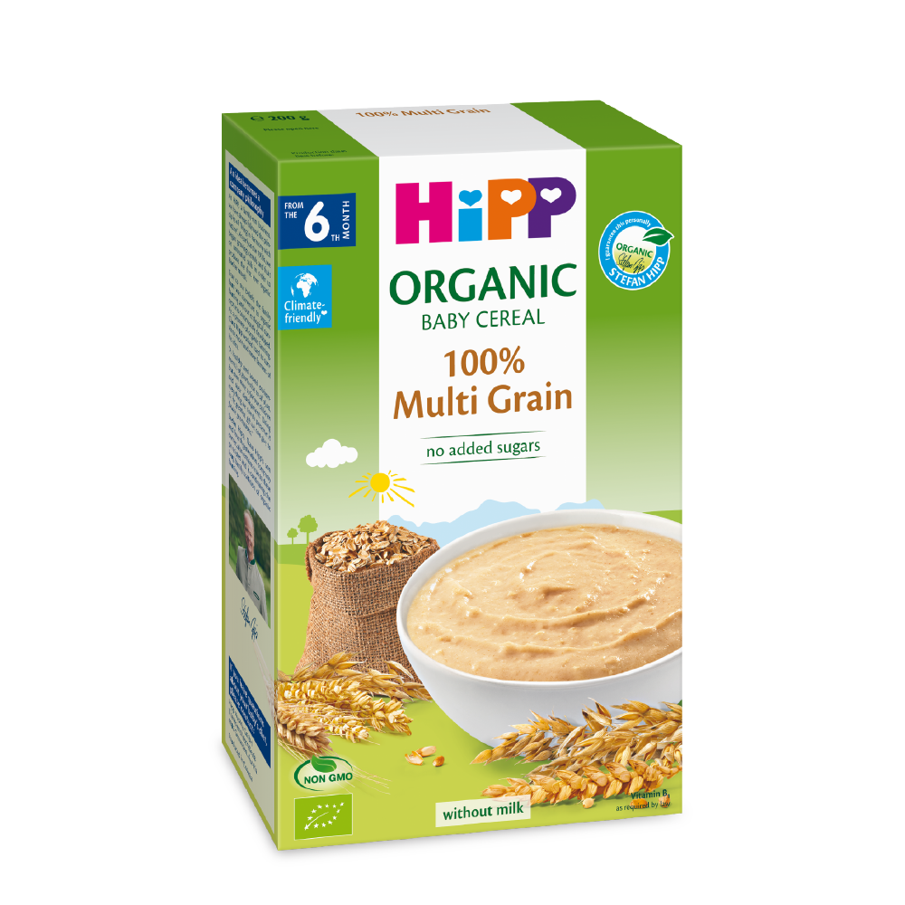 [HSD_T4.2024] Bột ăn dặm dinh dưỡng Ngũ cốc tổng hợp HiPP Organic 200g