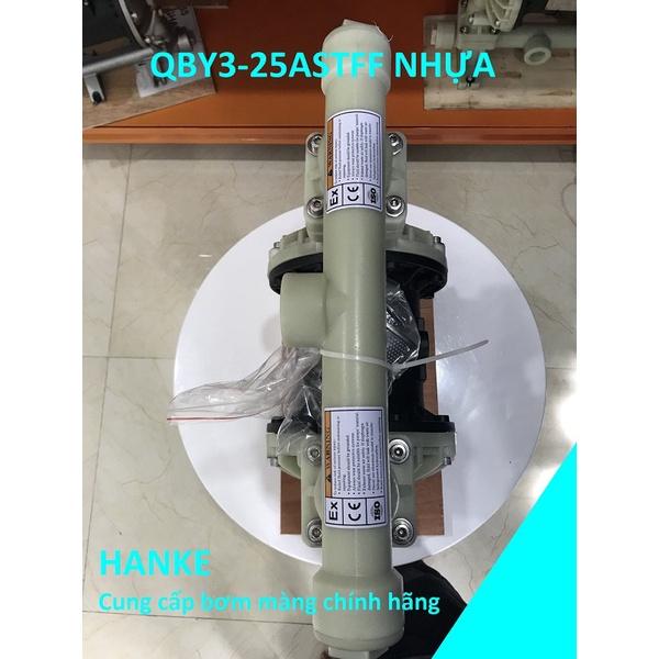 Máy bơm màng khí nén thân nhựa PP, GODO QBY3-25ASTFF