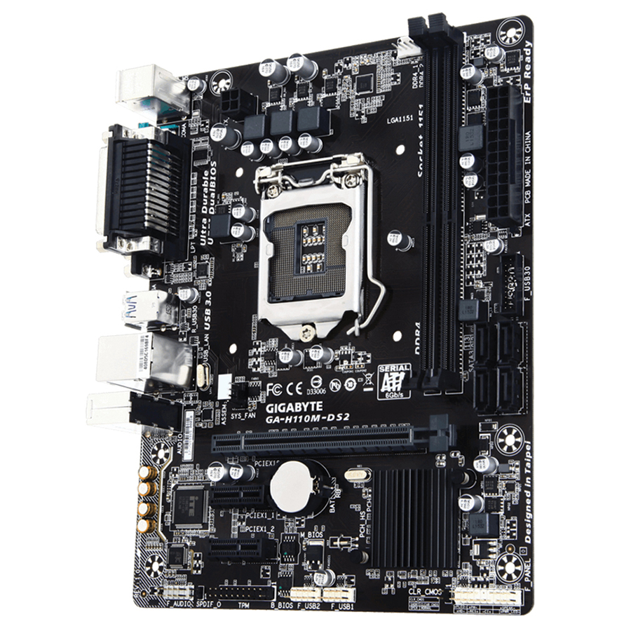 Bo Mạch Chủ Mainboard Gigabyte H110M-DS2 - Hàng Chính Hãng