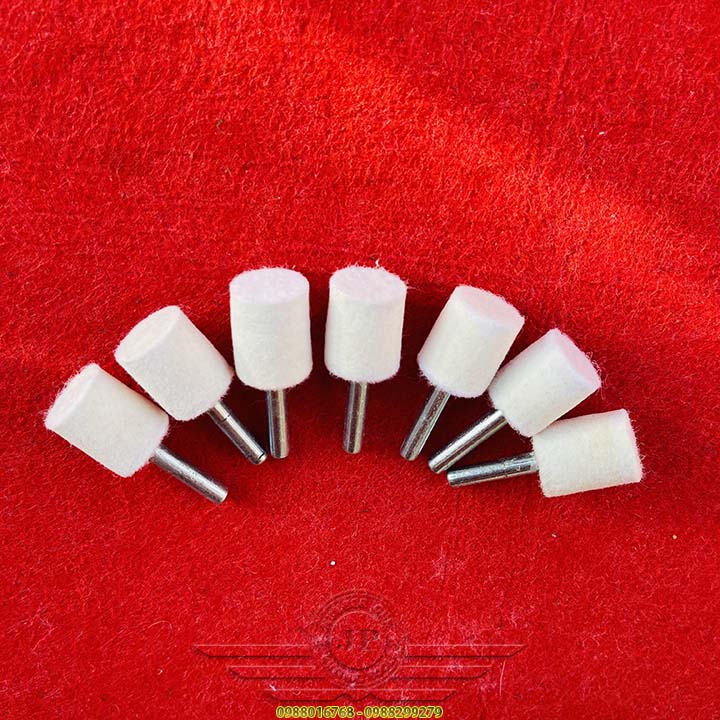 COMBO 10 Nỉ Lông Cừu Cà Rem Hình Trụ Đánh Bóng Giương Inox