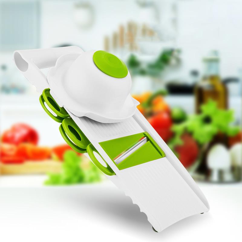 Dụng Cụ Thái Lát Rau Củ Đa Dao Xay Với 5 Lưỡi Dao Nhà Bếp Đa Năng Tiện Ích Và Phụ Kiện