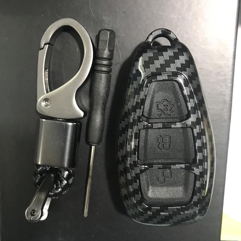 Ốp chìa khóa carbon bọc chìa khóa, bao da chìa khóa DÀNH CHO XE Ford Focus, Ford Ecosport