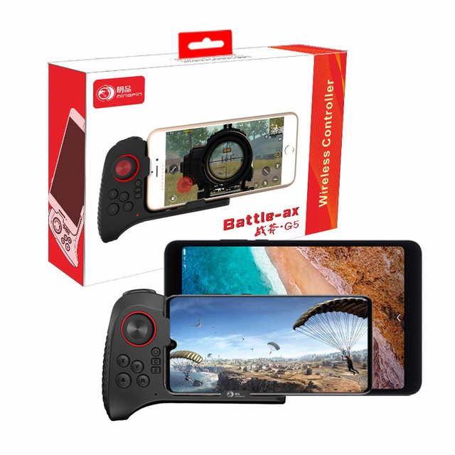 Tay cầm chơi game Battle AX- G5 cho điện thoại, iPad chơi PUBG, Liên quân, chơi trực tiếp, không band acc