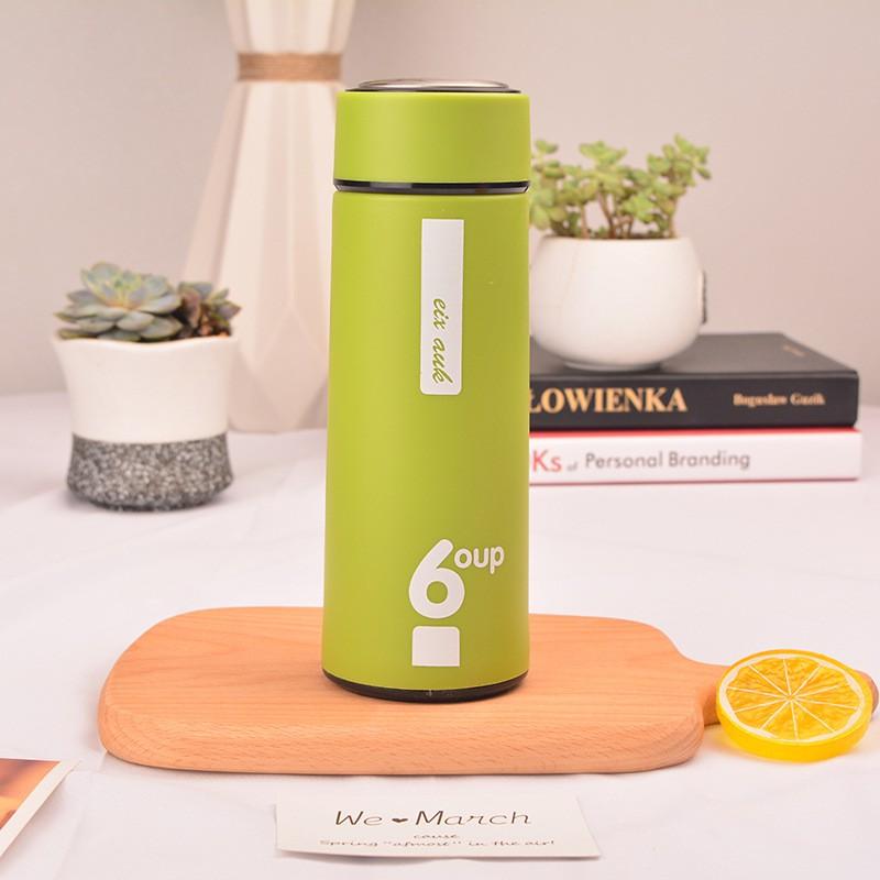 Bình Đựng Nước Giữ Nhiệt Đa Năng Bọc Nhựa Chống Nóng An Toàn Tiện Dụng 450Ml - Giao Màu Ngẫu Nhiên - Hàng Loại 1