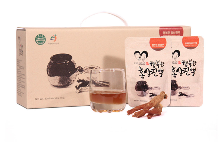 Nước Hồng Sâm Tonic (Korean Red Ginseng Tonic) 80ml x 30 gói