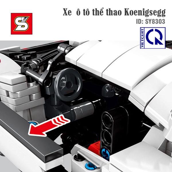 Đồ Chơi Lắp Ráp Xe Thể Thao Koenigsegg – SY BLOCK 8303
