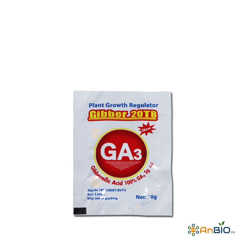 THUỐC KÍCH THÍCH SINH TRƯỞNG Gibber 20TB - GA3 Gibberellic Acid 100% GA3 | Viên 10g