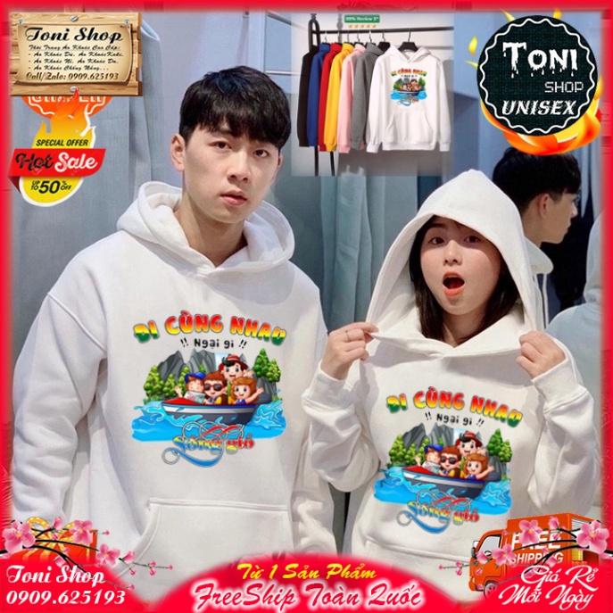 ÁO HOODIE ĐI CÙNG NHAU - In Pet Siêu Bền Siêu Đẹp - Full Size Full Màu
