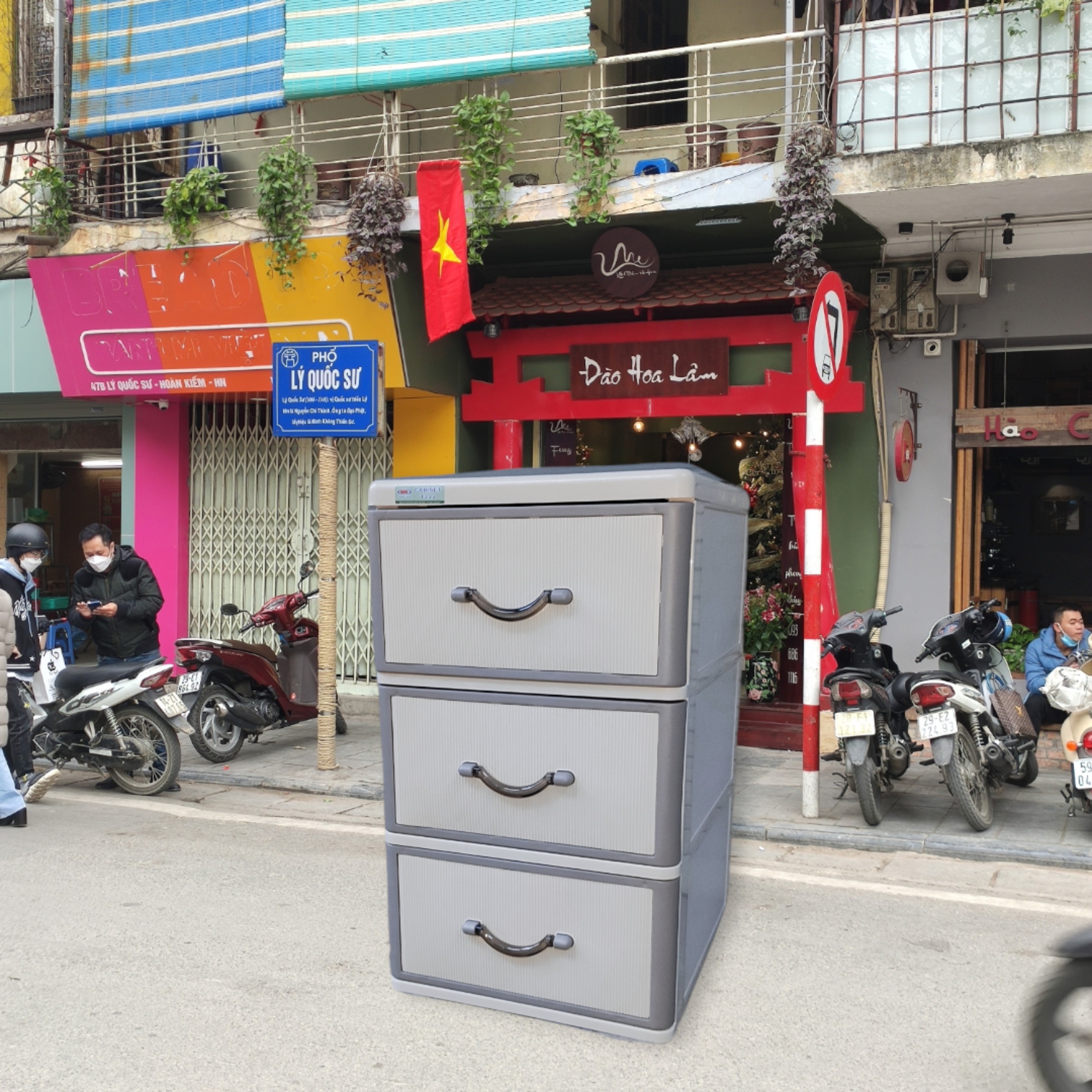 TỦ NHỰA 3 TẦNG HÀN QUỐC MÀU ĐẸP