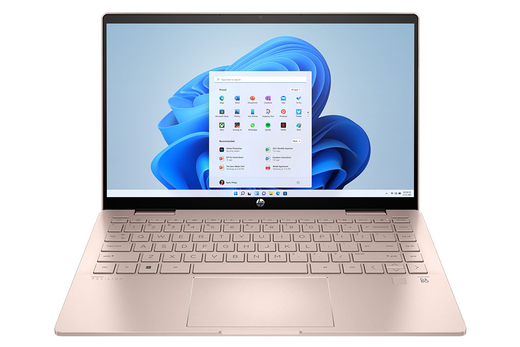 Laptop HP Pavilion X360 14 ek0055TU i7 1255U/16GB/512GB/14"F/Touch/Pen/Win11//Vàng - Hàng Chính hãng