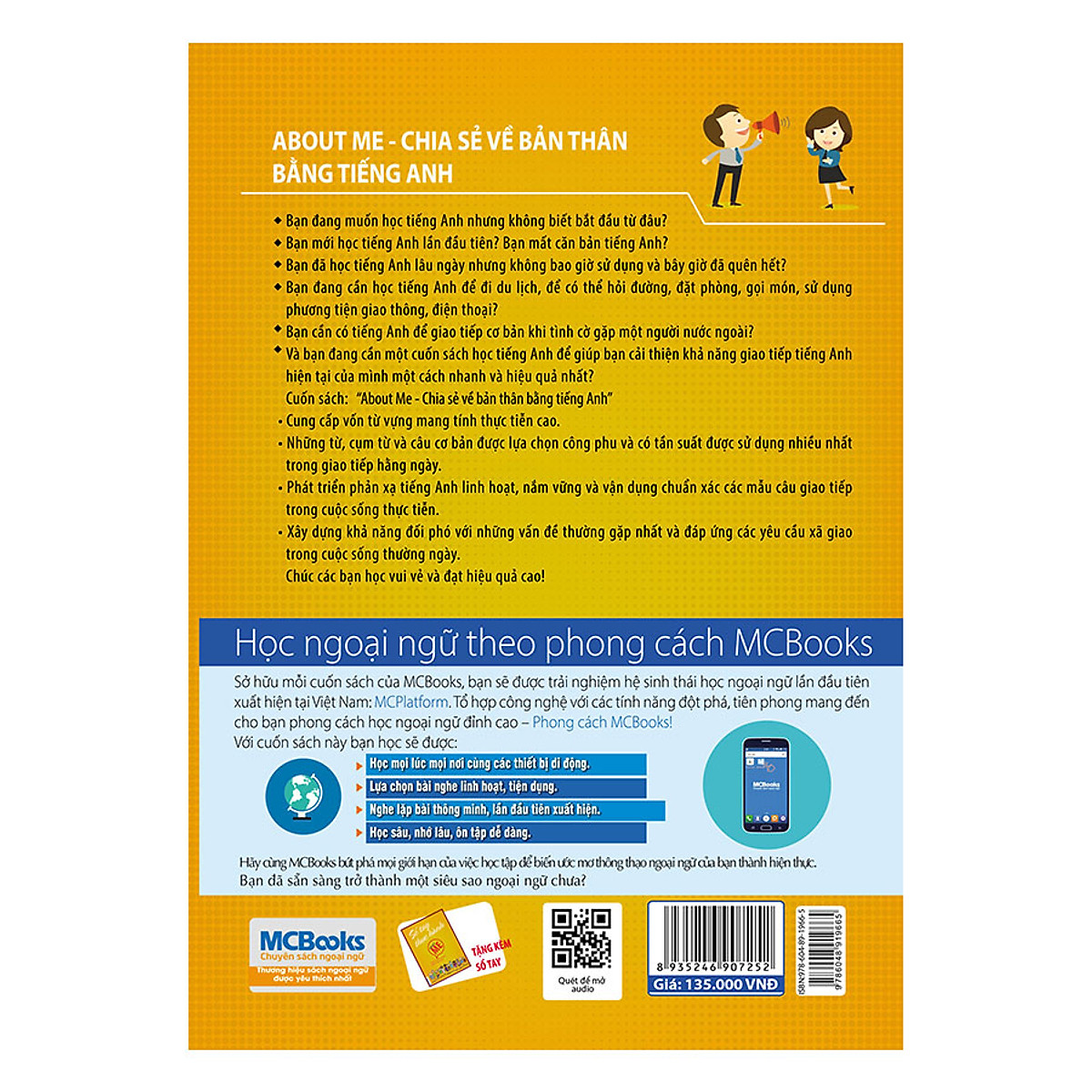 About Me - Chia Sẻ Về Bản Thân Bằng Tiếng Anh - Tự Học Giao Tiếp Tiếng Anh Cấp Tốc Cho Người Mới Bắt Đầu - MinhAnBooks