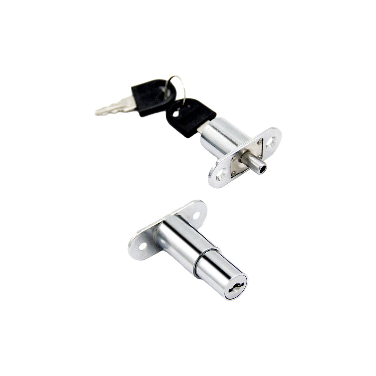 Sliding Door Window Lock with Keys Counter Lock for Fridge Lock Mailbox Lock