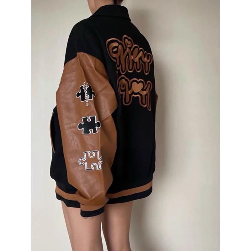 áo bomber tay da -M4outfit