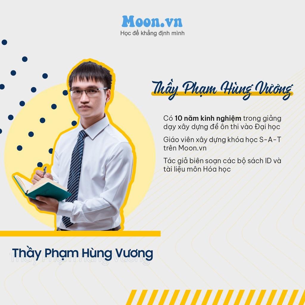 Sách 50 bộ đề minh hoạ môn Hoá học, luyện đề ôn thi thpt quốc gia bản mới nhất moonbook