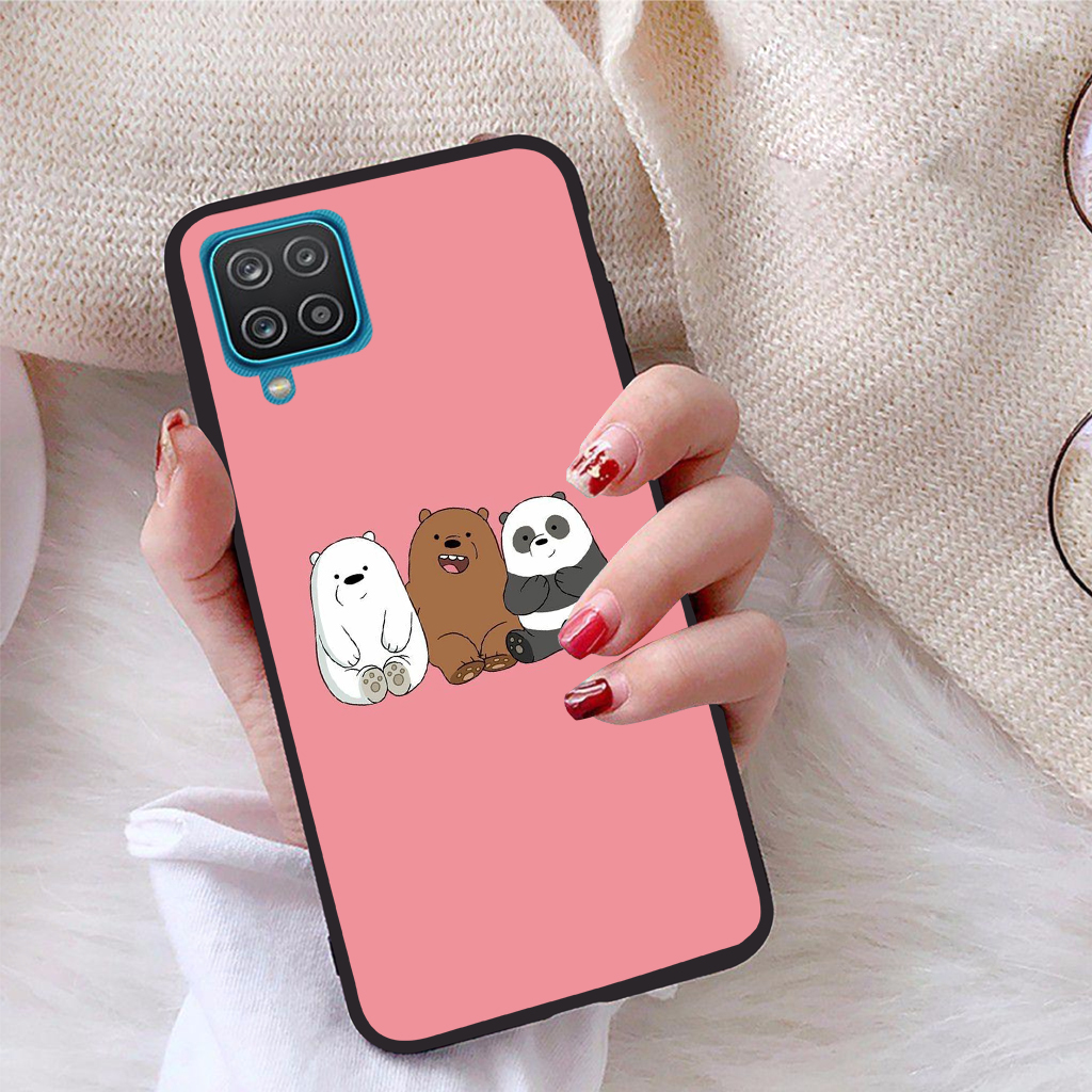 Ốp lưng dành cho Samsung Galaxy A12 viền dẻo TPU bộ sưu tập Chúng ta là gấu - Hàng chính hãng