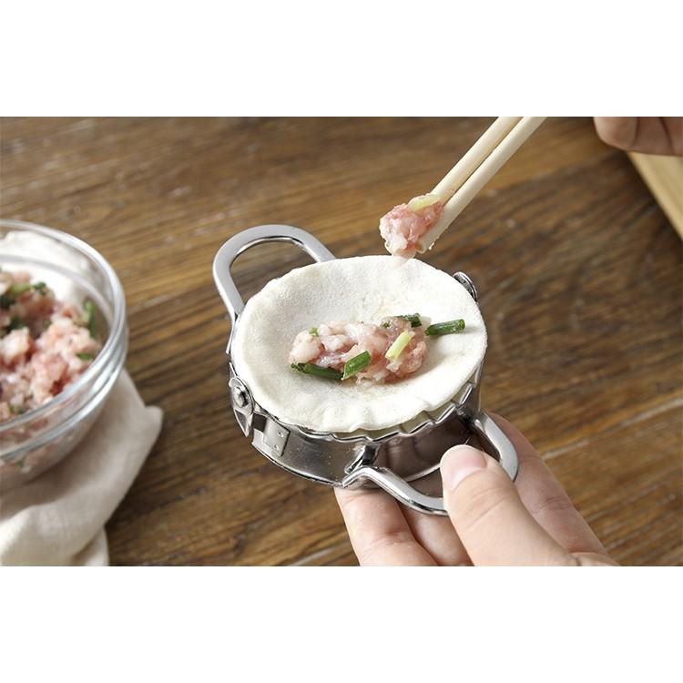 01 Khuôn làm bánh xếp/ sủi cảo inox 304 không gỉ cao cấp NHỎ đường kính 7.5 cm