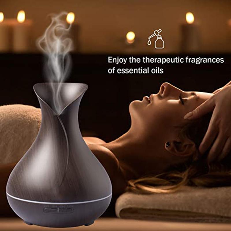 550Ml Máy Tạo Độ Ẩm Không Khí Điện Máy Khuếch Tán Tinh Dầu Khuếch Tán Hương Thơm Hạt Gỗ Dầu Phun Sương Tạo Phun Sương Tạo Ẩm Hình Ếch Con 7 Màu Sắc Đèn LED Cho Ánh Sáng nhà