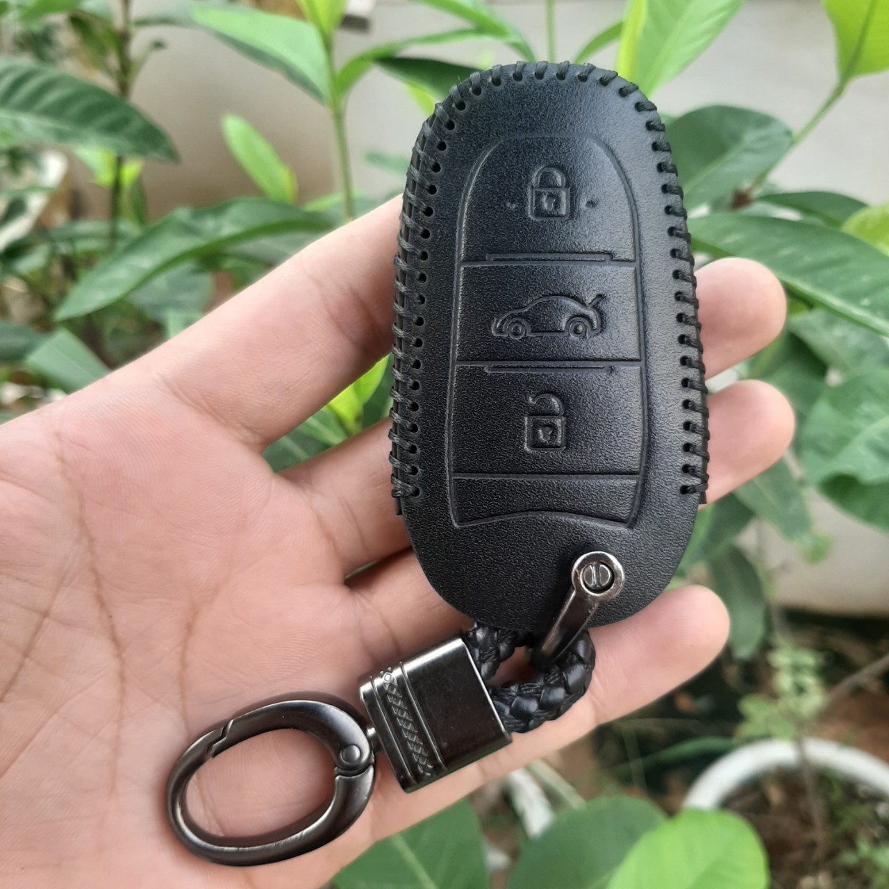 Bao Da Chìa Khoá Peugeot 2008,3008,5008. Da Bò Nhập Khẩu ITALIA. Bảo hành 24 tháng