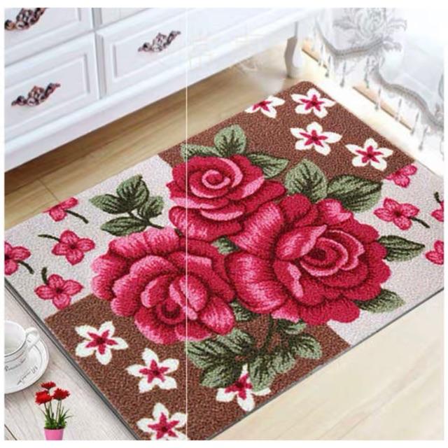 Thảm hoa 3D hàng dầy sang chảnh 40 x60 cm (mầu ngẫu nhiên)