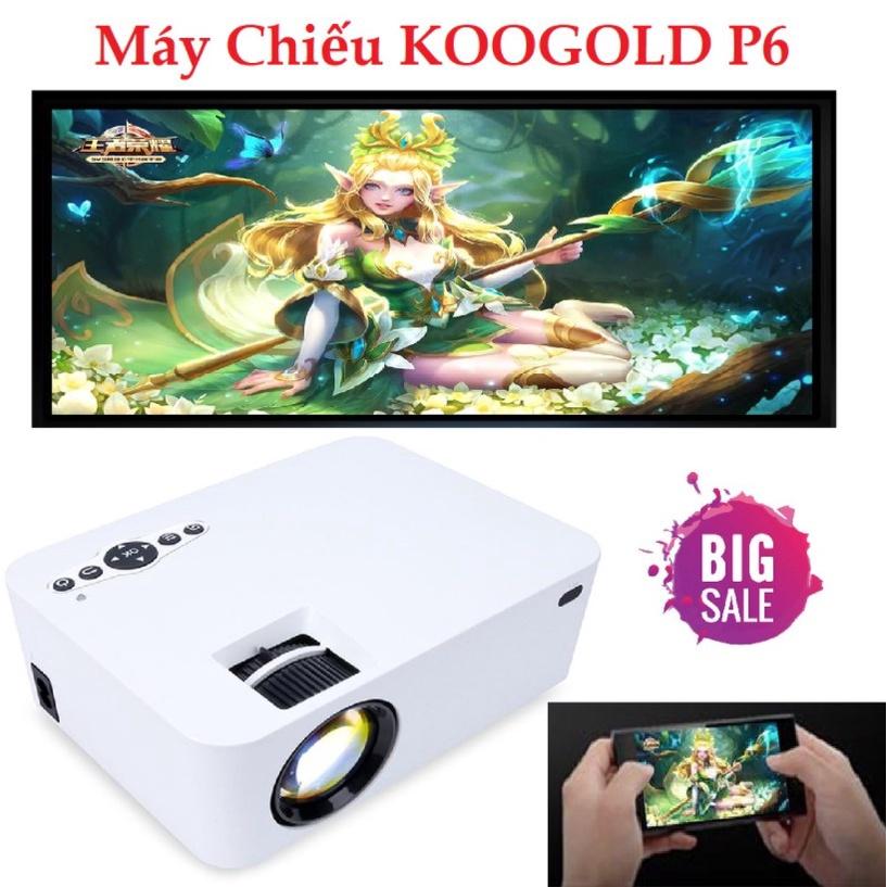 Máy Chiếu Mini, Máy Chiếu Slide, Máy Chiếu Di Động Koogold P6, Độ Phân Giải Full HD 1920 x 1080 Sắc Nét Từng Khung Hình