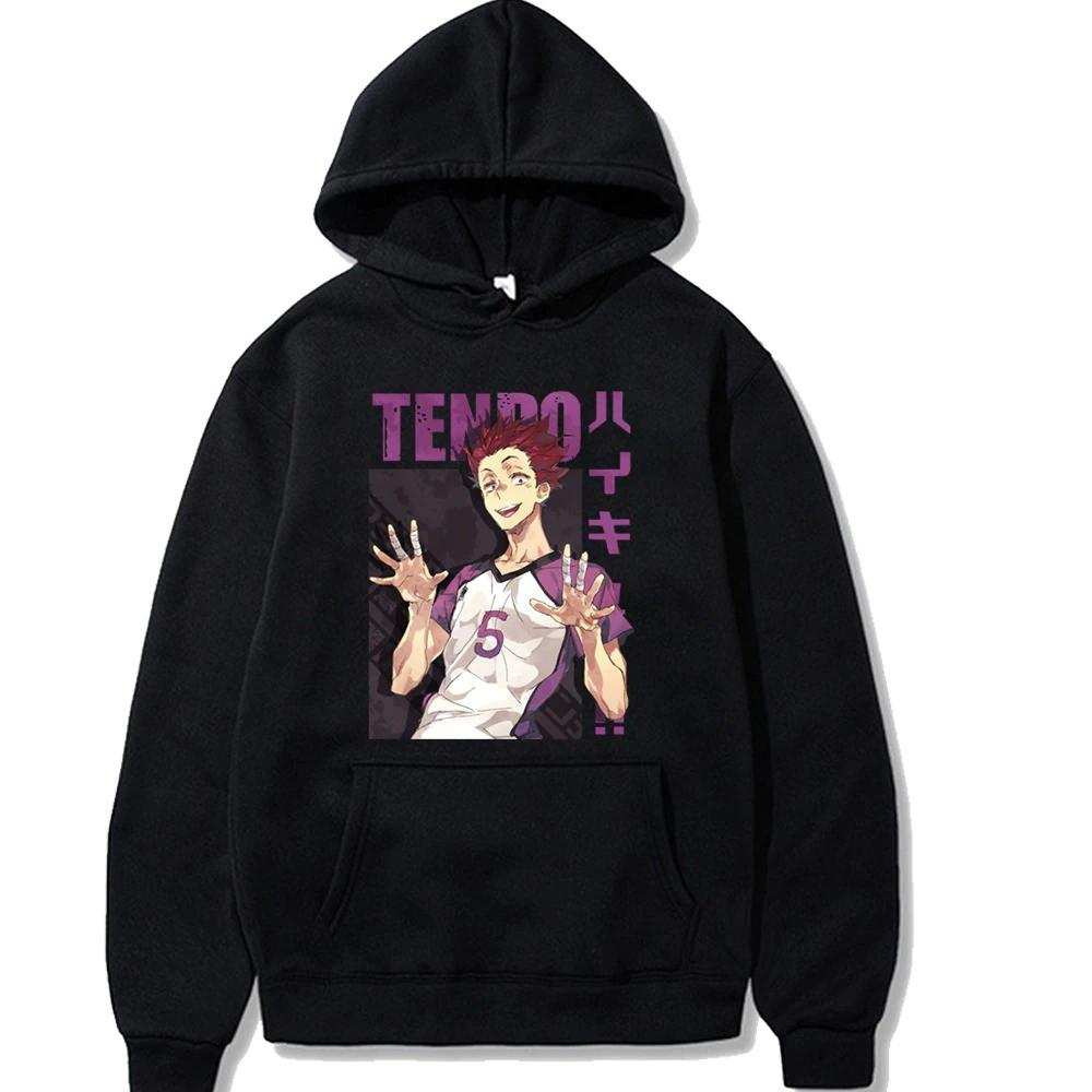Áo Hoodie Haikyuu Anime Bokuto Manga Shoyo Bóng Chuyền hoodie dài tay