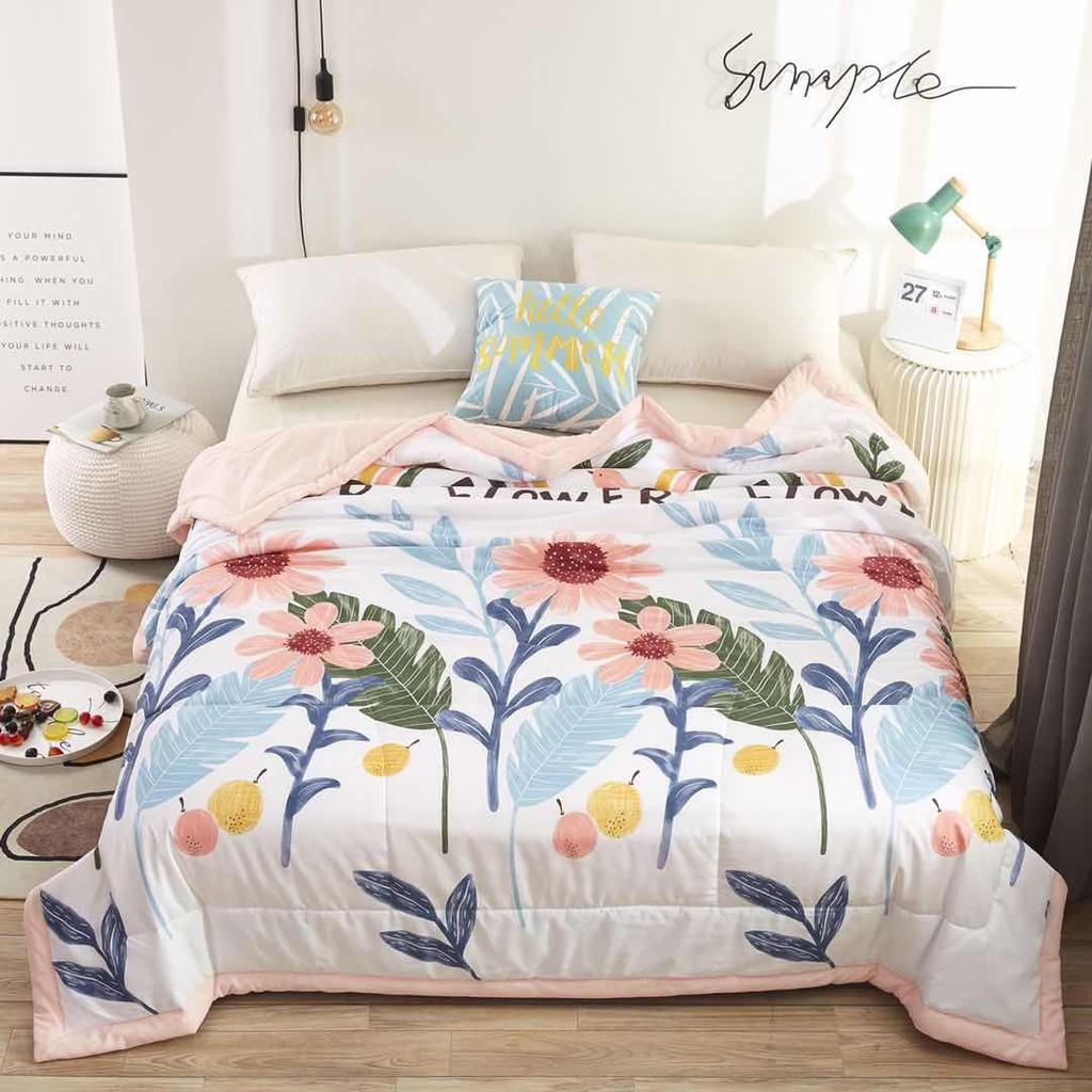 Chăn Hè Thu COTTON ĐŨI 100% mẫu mới - Hàng nhập khẩu cao cấp )