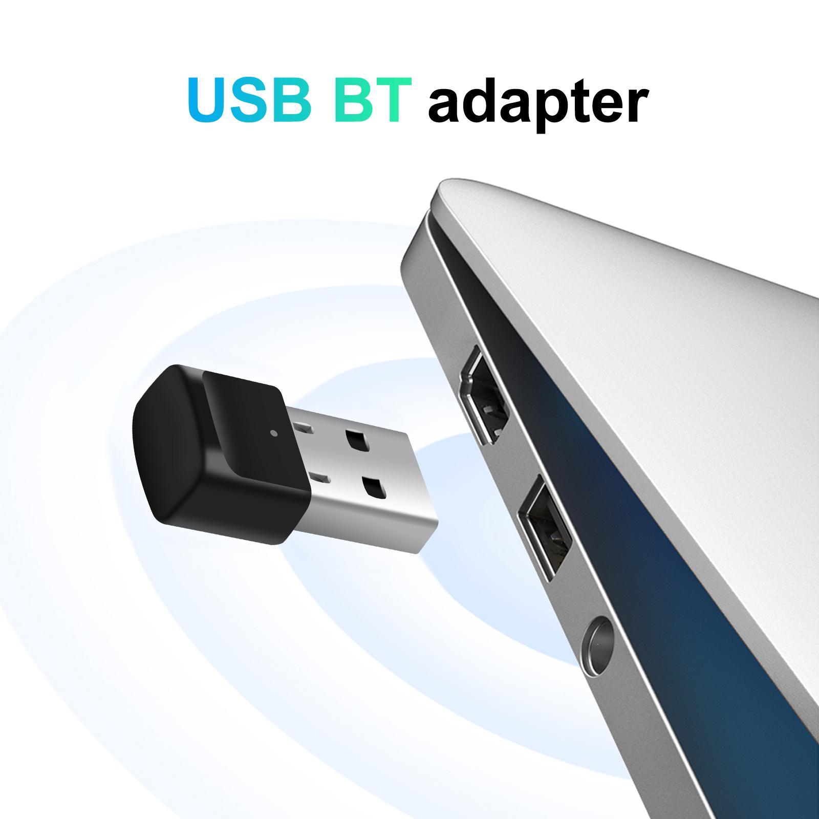 USB Bluetooth 5.0 Adapter  Receiver ,Long Range Wireless 2-In-1