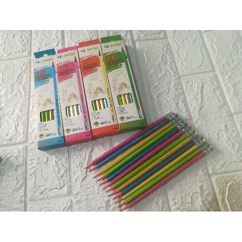 Bút Chì Gỗ 2B Grayphite Pencils Joyko 9550 (Hộp 12 chiếc)