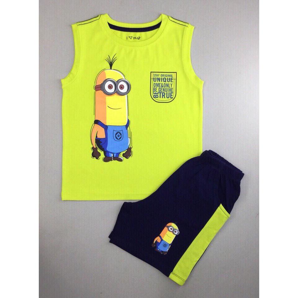 Bộ sát nách bé trai in minion