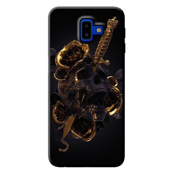 Ốp lưng cho Samsung Galaxy J6 Plus nền hoa vàng 1 - Hàng chính hãng