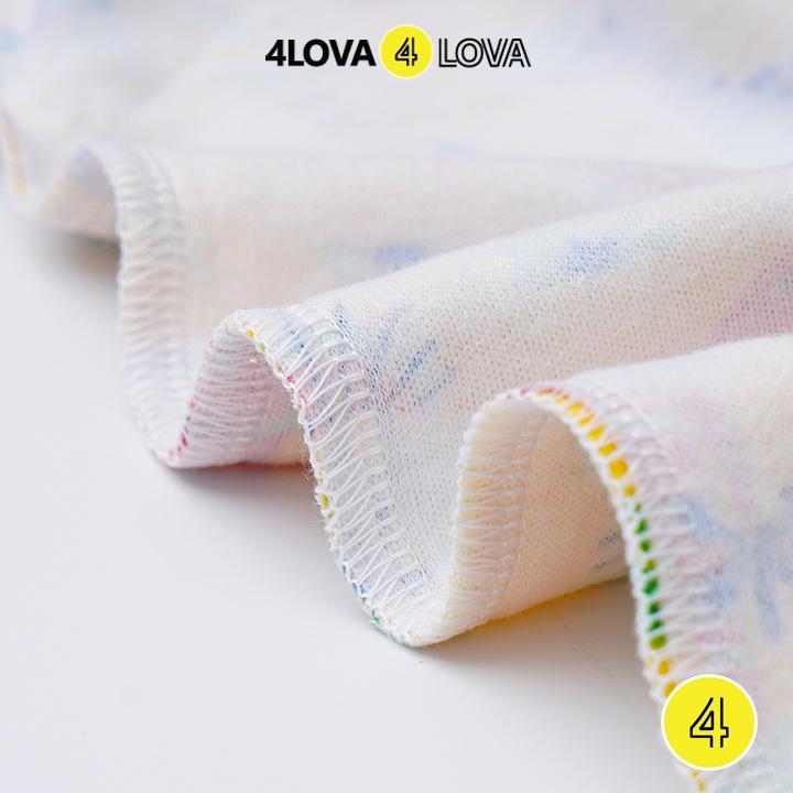 Quần thun dài bo gấu 4LOVA chất cotton mềm mại co giãn cho bé 24-38kg