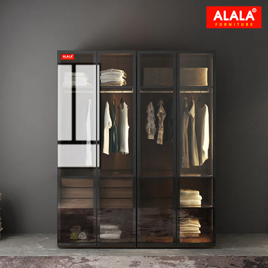 Tủ quần áo ALALA291 cánh kính cao cấp/ Miễn phí vận chuyển và lắp đặt/ Đổi trả 30 ngày/ Sản phẩm được bảo hành 5 năm từ thương hiệu ALALA