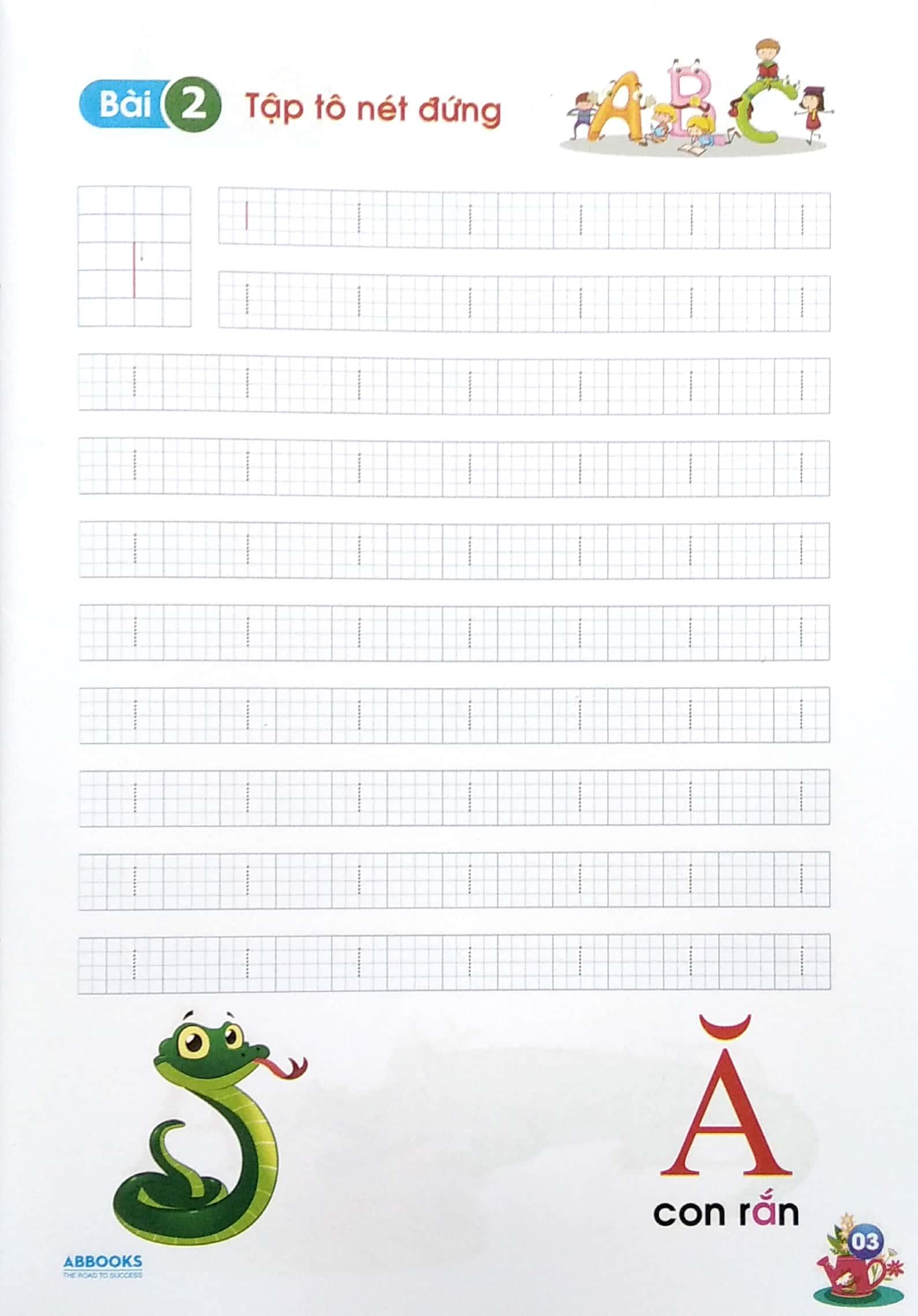 Chuẩn Bị Cho Bé Vào Lớp 1 - Vở Tập Tô - Nét Cơ Bản