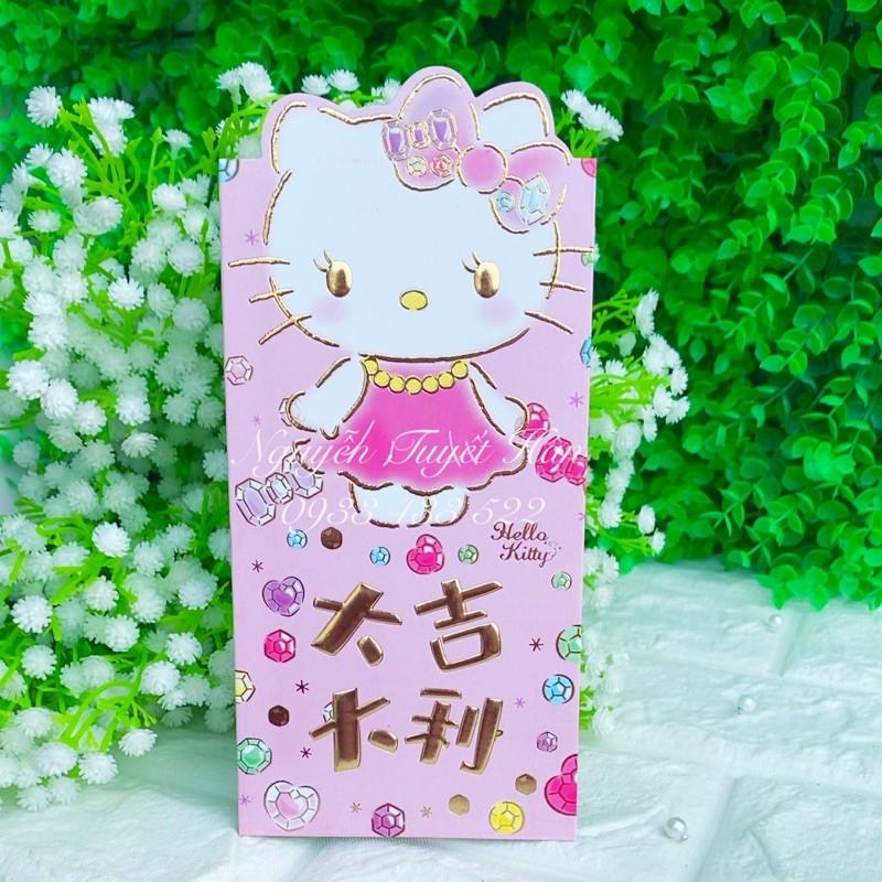 Bao lì xì mẫu kim cương Hello Kitty