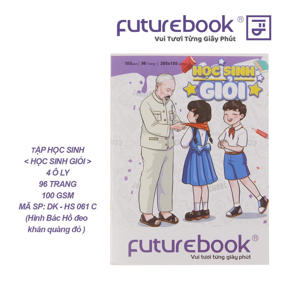 FUTUREBOOK–Tập Học Sinh Giỏi 4 Ô Ly_96 Trang–Định Lượng 100Gsm. Mã Sản Phẩm DK-HS9064 (Giao Ngẫu Nhiên)