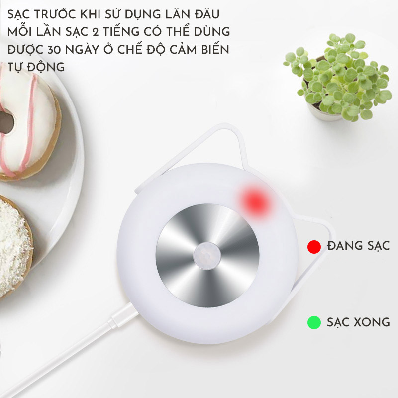 Đèn Cảm Ứng Đèn LED Cảm Biến Chuyển Động Có Giá Đỡ Hình Tai Mèo