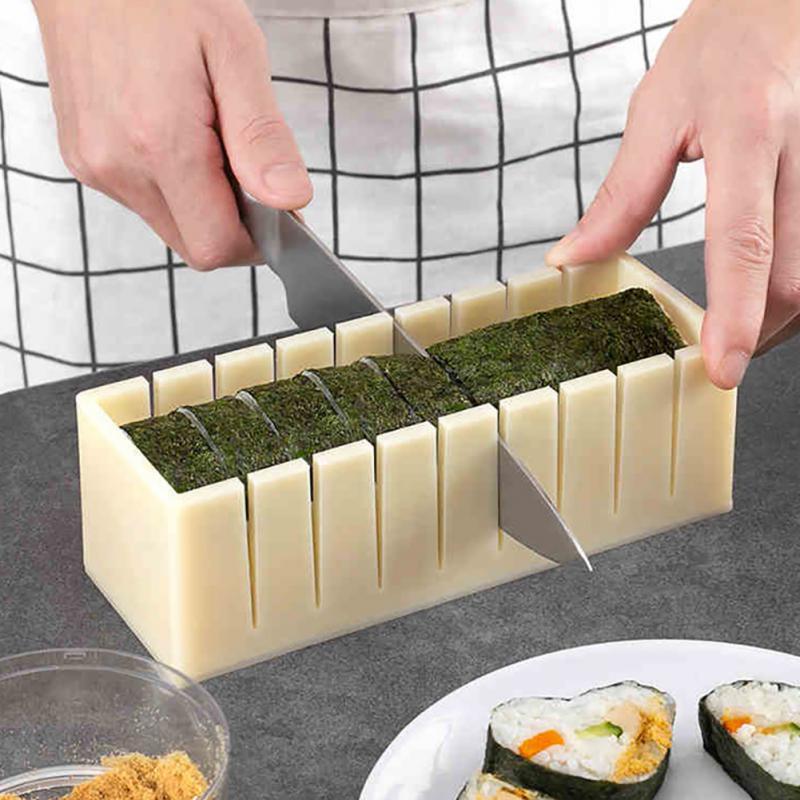 Bộ 3 Khuôn Làm Sushi Đa Năng Rong Biển Cuộn Cơm - Dụng Cụ Làm Sushi Moulds Tự Làm Cơm Bóng Loại Đẹp