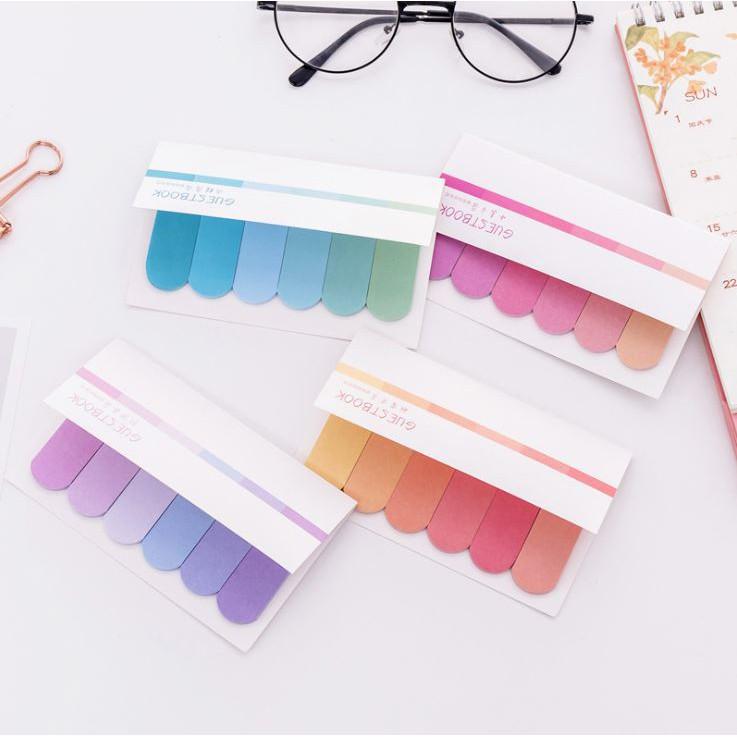 120 Miếng Giấy Note Ghi Chú Đánh Dấu Sách Bookmark Pastel